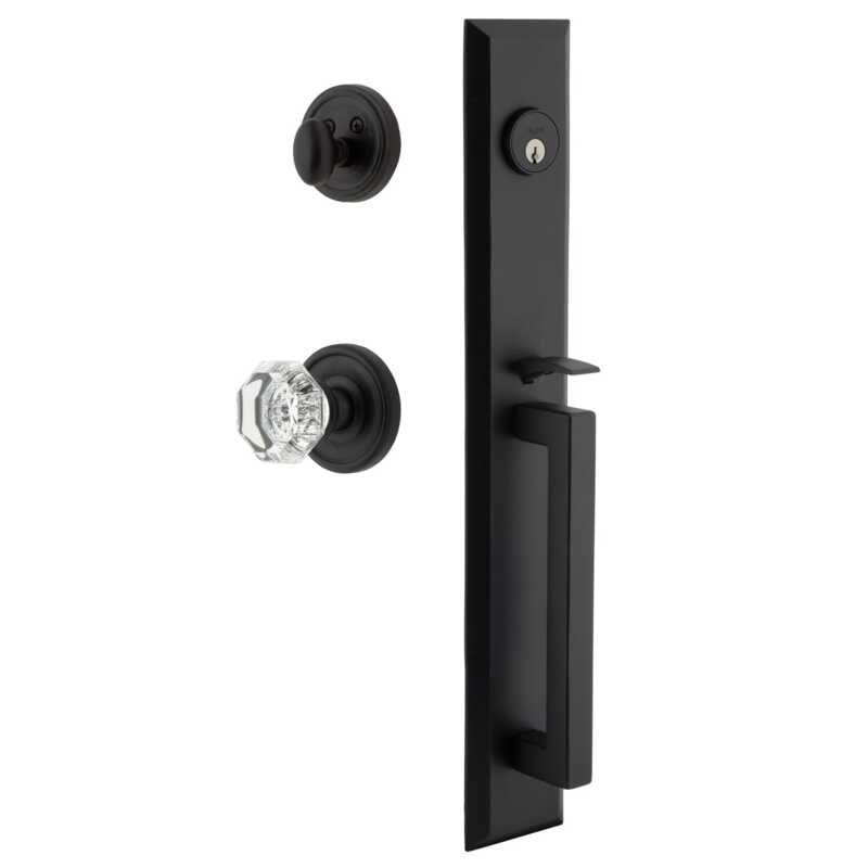 Ensemble de poignées monobloc en fer Ageless avec poignée en D et rosette Loch, 2 3/8"