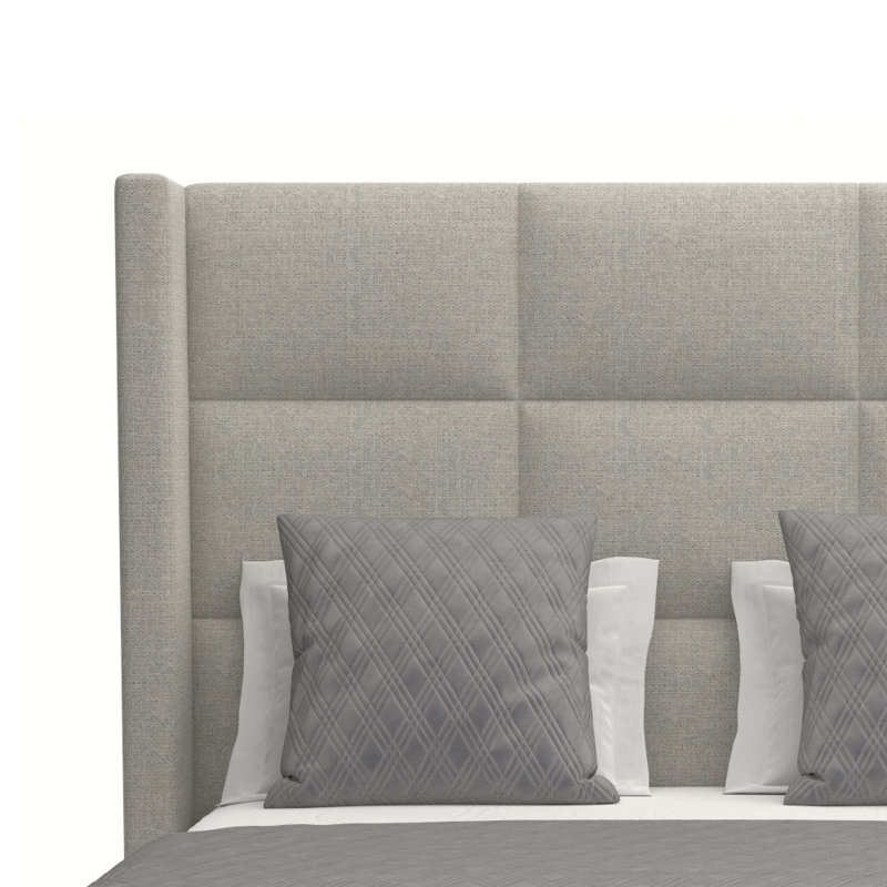 Lit escamotable capitonné standard Esparto, Revolution® gris, Grand (moyen)