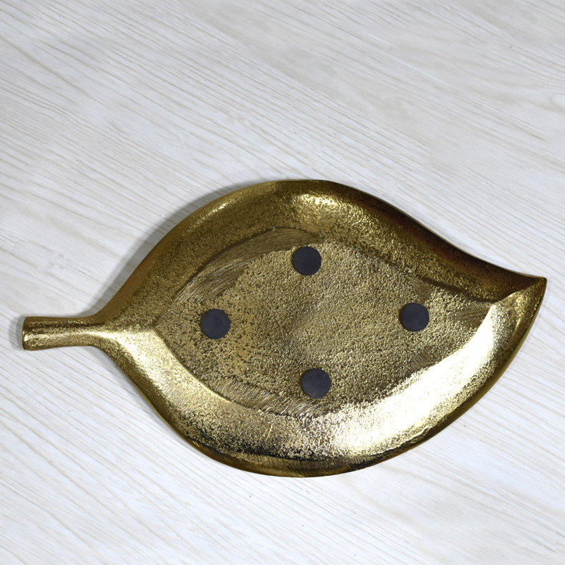 Red Barrel Studio® Aluminum Tray, Gold