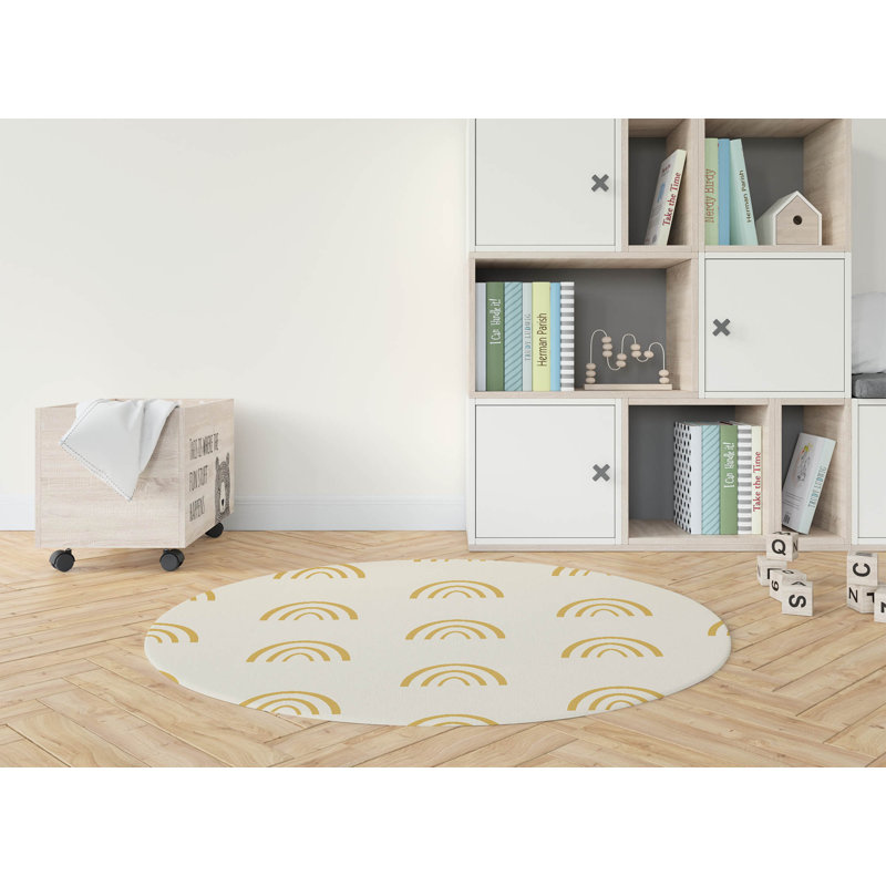 Plain Bows Kids Play Mat, Gold/Taupe