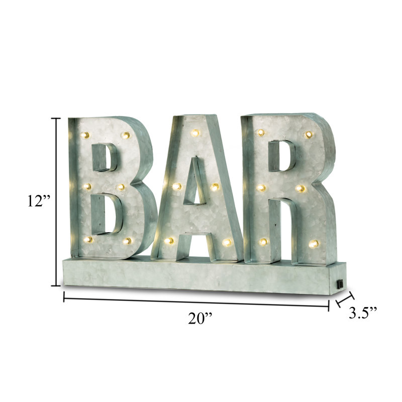 Enseigne lumineuse del bar