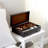 Black Watch Box With Leather Valet Tray