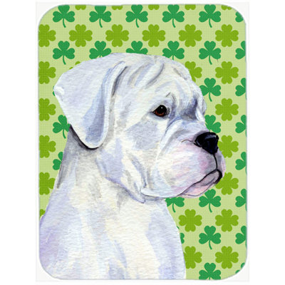 Planche à découper en verre à caroline st. patrick boxer st. patrick Shamrock Lucky Irish