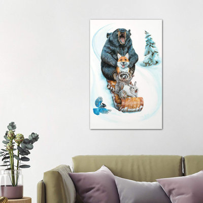 The Big Hill by Holly Simental - Wrapped Canvas Print