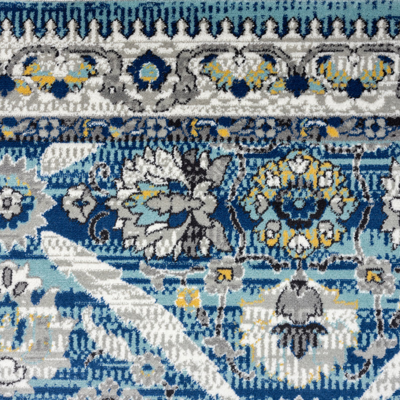 Tapis bleu Gambel, Rectangle 5 pi 3 po x 7 pi 3 po