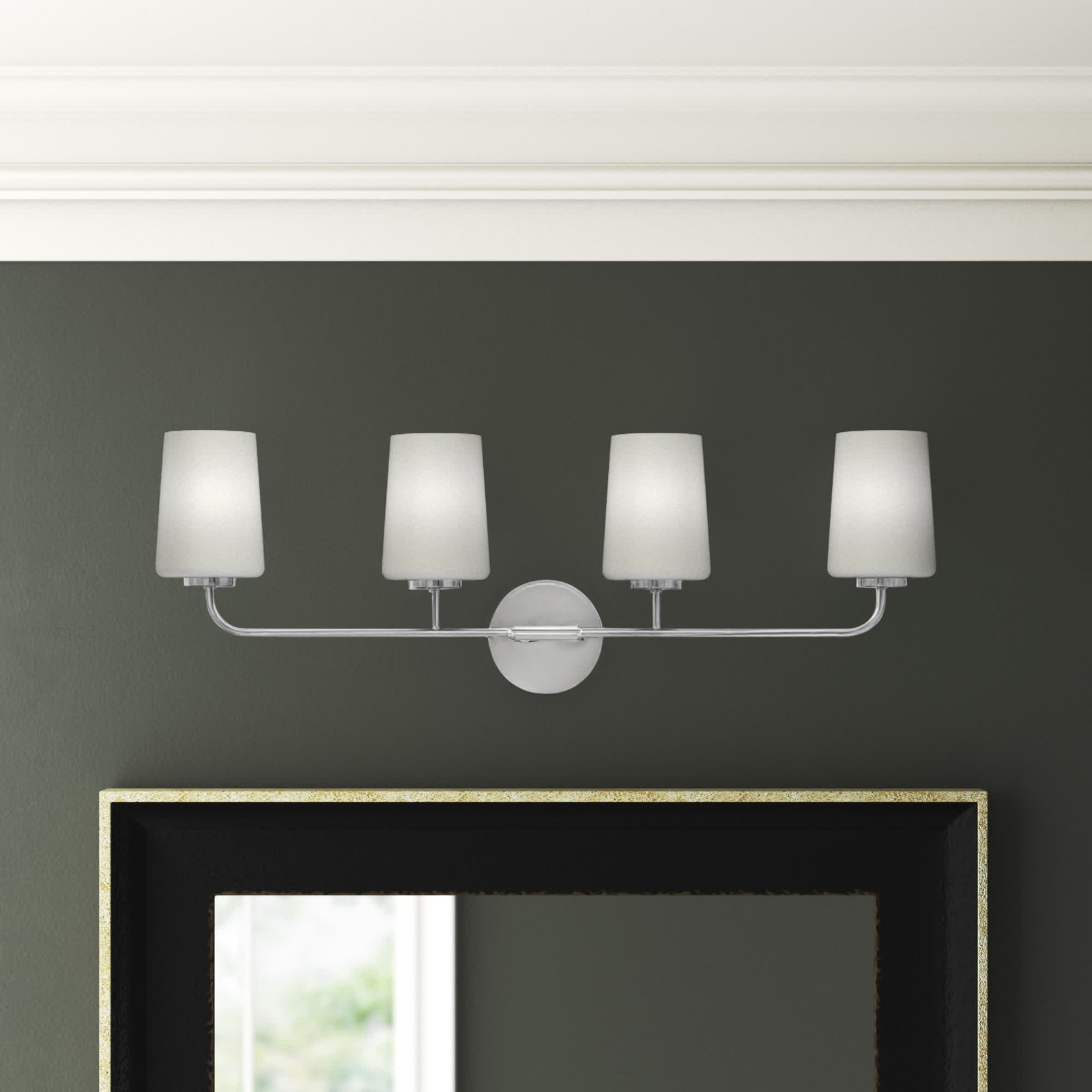 Fitz 4-Light Dimmable Vanity Light, Chrome