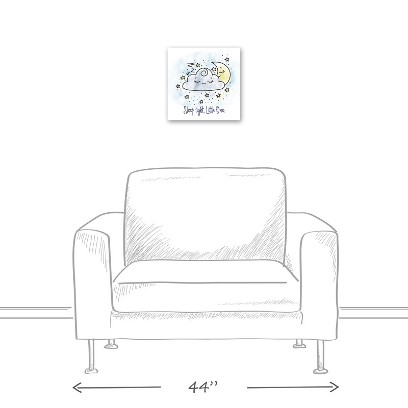 Art sur toile très léger sleep Arvie, H 12 po x l 12 po x P 1,25 po