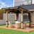 12 pi. L 10 pi. D Pavillon de jardin en bois massif avec toit en acier