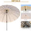Aarun 279cm Tilt Beach Parasol-55967168