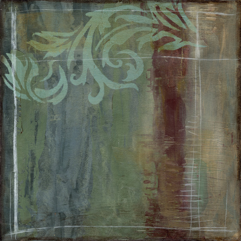 Lush Filigree III - Wrapped Canvas Painting, 30cm H x 30cm W