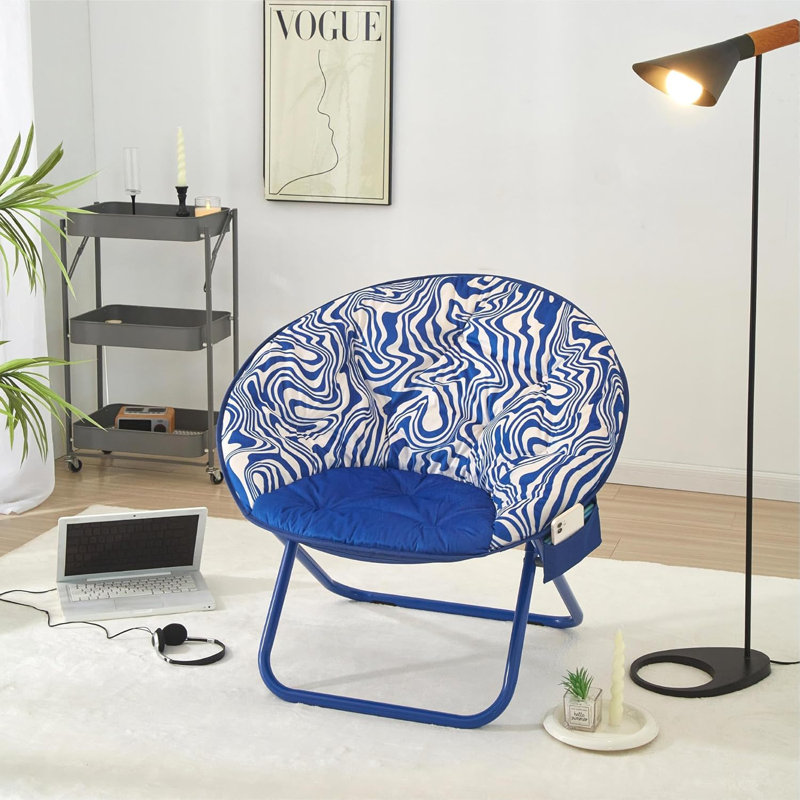  Chaise à soucoupe imprimée