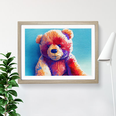 Cute Teddy Bear - Framed Print