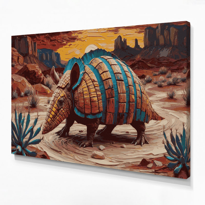 «Southwestern Animals», art mural 3 sur toile, H 11 po x l 14 po