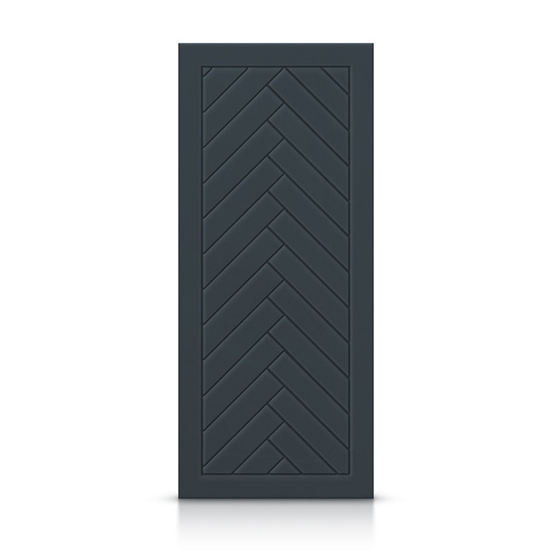 Porte standard à panneaux en bois manufacturé, Gris anthracite, 36 po x 96 po