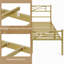 88.5cm Height Metal Bed Frame with Cloud-inspired Design Headboard-1728488633-1711806092