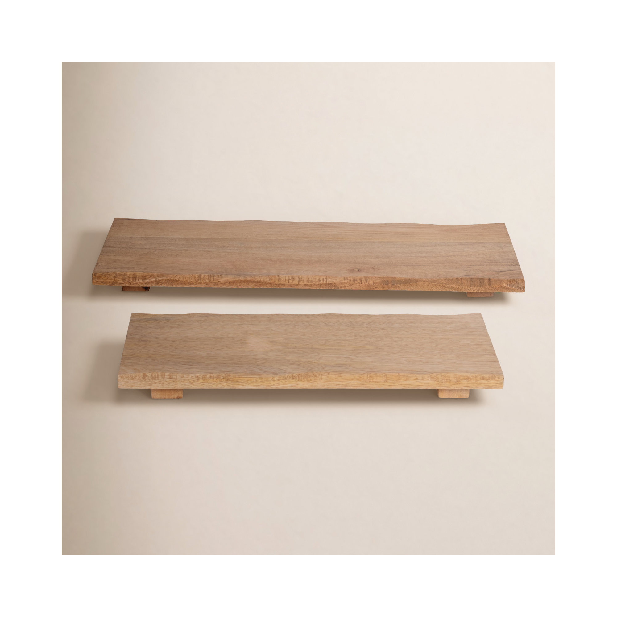 Telma Solid Wood Tray - Set of 2