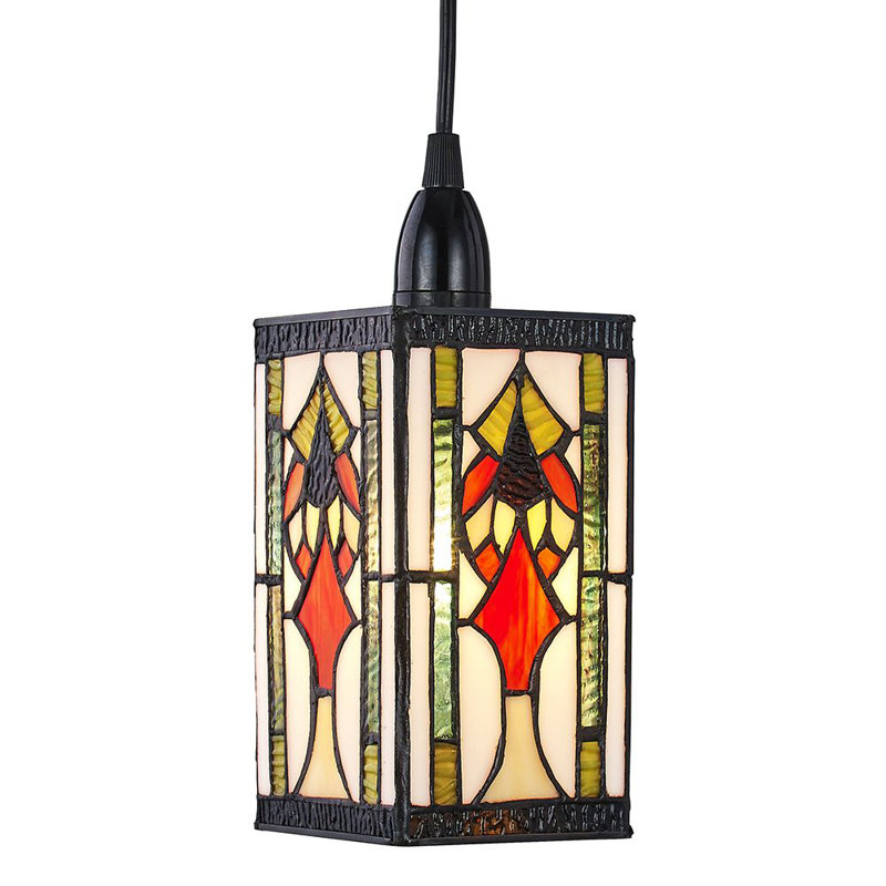 19cm H Glass Square Pendant Shade ( Screw On )
