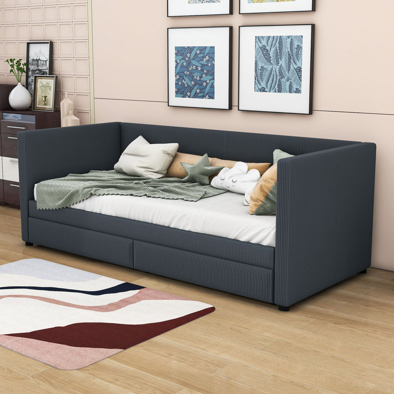 Arij Upholstered Daybed, Gray