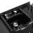 41'' L x 18.7'' W Black Freestanding Shampoo Sinks with Faucet