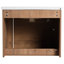 Meuble-lavabo moderne de 24 po avec lavabo en céramique blanc, porte à fermeture en douceur et surface de rangement résistante à l'eau Scratch