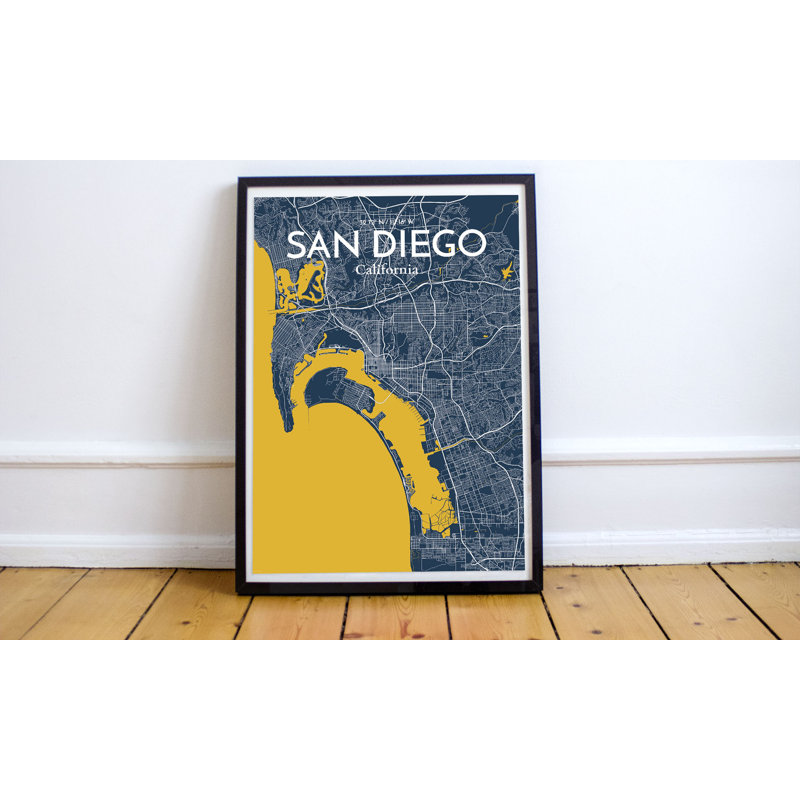 San Diego 1 Piece Wall Art, 70.1cm H x 50cm W x 0.1cm D