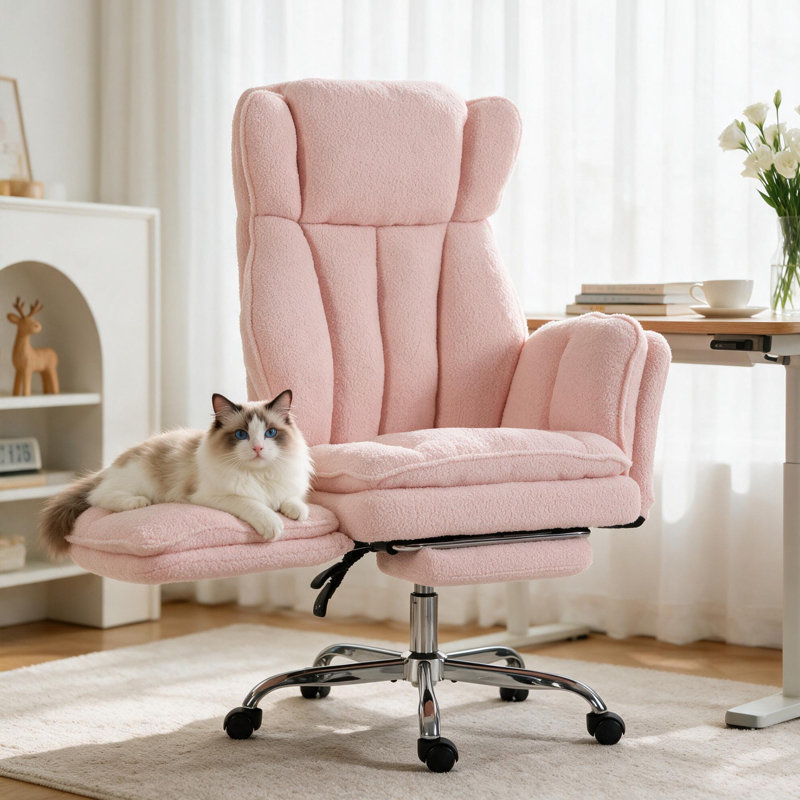 Canora Grey Teddy Office Chair, Pink