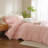 LIFETOWN Striped Duvet Cover Set,3 Pcs Breathable Durable 100% Washed Cotton Comforter Cover for All Seasons, Chic Linen Like Textured Bedding Set.-121605912-114652704