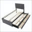 Lit plateforme simple tapissier avec lit gigogne et 3 tiroirs-1136871814-1136871809
