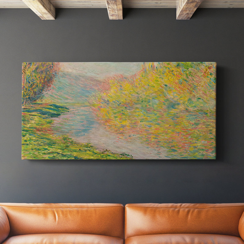 Série paysage - MCXLII - Toile tendue avec châssis - Prêt à accrocher, H 16 po x l 32 po