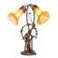 Amber Pond Lily Table Lamp