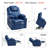 Caliah Small Power Lift Recliner Chair Sofa with Massage and Heat for Elderly, 3 Positions, 2 Side Pockets and Cup Holders, USB Ports, Faux Leather-844213128