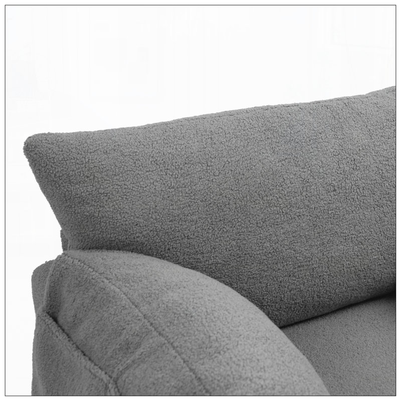 Fauteuil moderne pivotant pour le salon, Gris