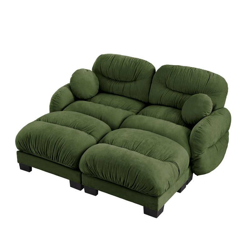 Compression Cozy Sectionals, Chenille 2 Seater Modern Home Lounge