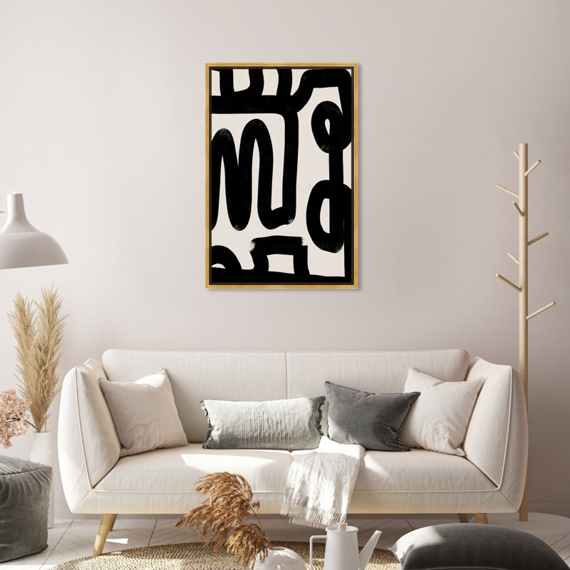 Bold Brush Stroke Lines And Swirls Print by Oliver Gal, 30" H x 20" W, Wrapped Canvas