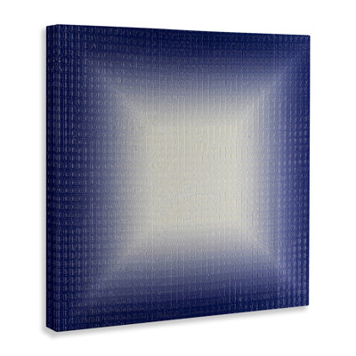 «Blue Ombre Fade», art mural sur toile par Michael Willett