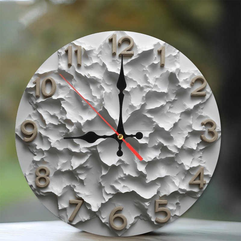 Horloge murale abstraite