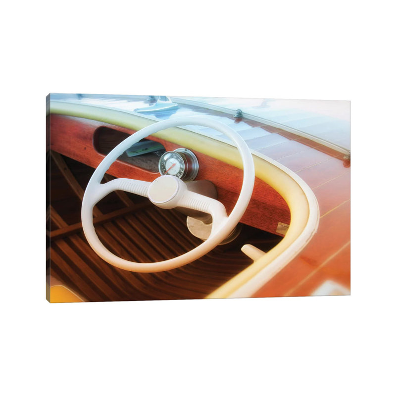 Vintage Speed Boat by Savanah Plank - Wrapped Canvas Print, 66.04cm H x 101.6cm W x 1.91cm D