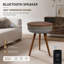 Table de bout ronde moderne intelligente, table d'appoint avec haut-parleur Bluetooth, P 15,7 po x H 24,3 po sans fil
