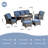 Latimer 5 - Person Patio Conversation Sets with Cushions-2077370233-2077370210