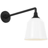 Thomas O'Brien, "Academy 17.5" Mack Barn Light in Matte Black with 16" Rockhouse Shade