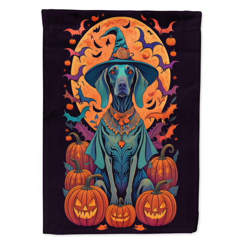 Drapeau de maison Weimaraner Jakameron, 15,5 po x 11,25 po