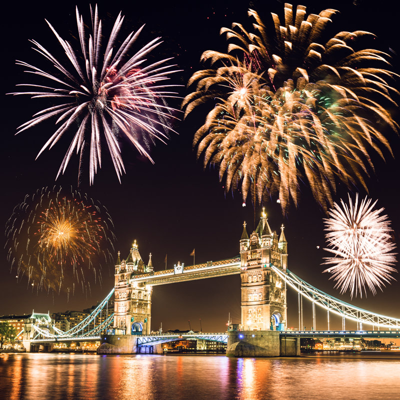 New Year Celebration by Franckreporter - Wrapped Canvas Print, 76cm H x 76cm W x 3.8cm D