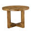 Une table de salle à manger circulaire moderne et pratique. Fabriqué en plateau de table en MDF et pieds de table en MDF en bois. Table basse ronde moderne