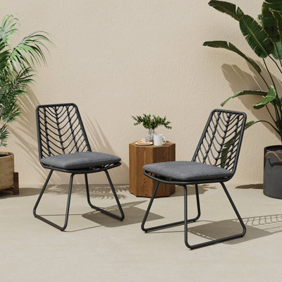 CHAIR,2PCS With 2 Cushions,Gray