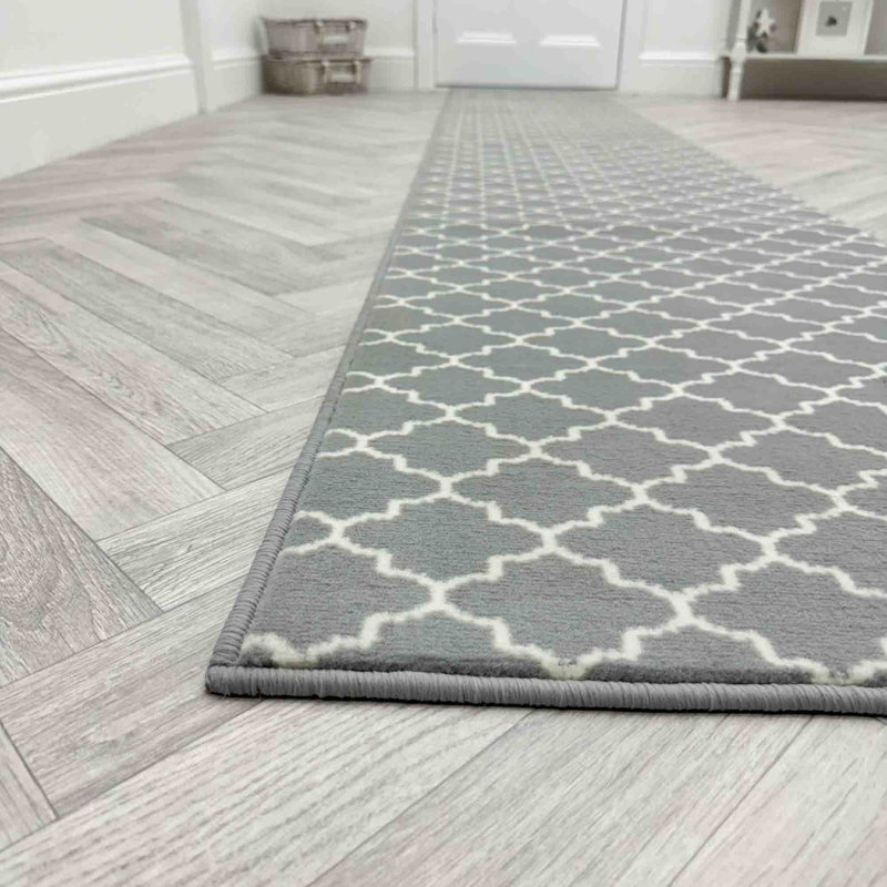 Runner Geometric Area Rug, Runner 60 x 420 cm