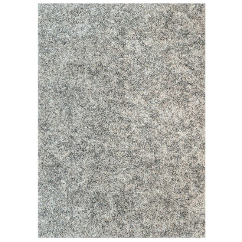 Doniece Light Grey Shaggy Rug Soft Fluffy Deep Pile Mottled Warm Bedroom Mat, Rectangle 120 x 170cm