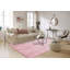 Cozy Handmade High Pile Pink Rug-56064196
