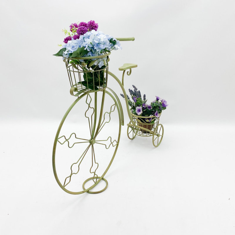 Zanesville Metal Cachepot, Green