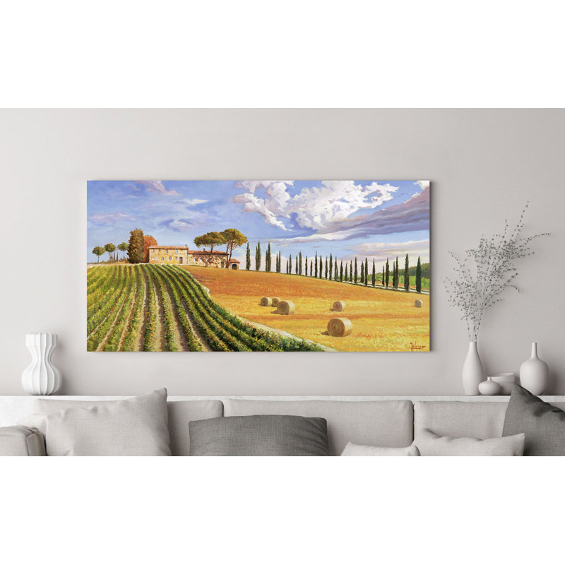 Tuscan Hills by Adriano Galasso - Wrapped Canvas Print, 35 cm H x 70 cm W