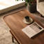 Table basse minimaliste à double couche en bois massif-1919099897